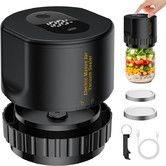 Automatic Jars Vacuum Sealer Canning Jars Mouth Regular Mason Lids Food Storage Fermentation  6.5cm 8.3cm Mason Jar Lids COLOR Black