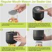 Automatic Jars Vacuum Sealer Canning Jars Mouth Regular Mason Lids Food Storage Fermentation 6.5cm 8.3cm Mason Jar Lids COLOR Black