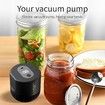 Automatic Jars Vacuum Sealer Canning Jars Mouth Regular Mason Lids Food Storage Fermentation 6.5cm 8.3cm Mason Jar Lids COLOR Black