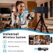 3 Cable Adapters Cordless Microphone gift Compatible with iPhone Android Phone Camera Laptop MacBook Lavalier Microphone Wireless Vlog Tiktok YouTube Meeting use</p>