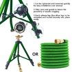 Impact Sprinkler on Tripod Base,Heavy Duty Brass Sprinklers for Yard Lawn Garden,0-360 Degree Large Area Coverage,3/4 Inch Connector Extension Legs Flip Locks with Brass Sprinkler Head