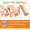 24 Pcs Chair Leg Floor Protectors for Hardwood Floors Silicone Covers to Protect Wood Tile Floors Felt Pads Furniture Leg Caps Non Slip Reduce Noise (Large-Clear)