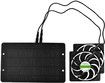 2 Fans 10W 4.7inch Dual Fans Solar Panel Kit 4m Extention Cord Energy Saving Ventilator Chicken Coop Greenhouse Shed Ventilation Cooling