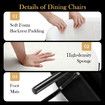 2pcs Dining Chair Set Round Upholstered Boucle Kitchen Lounge Seats Backrest Living Room Desk Seating Sherpa Metal Legs