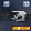Anti Bark Collar, Automatic Bark Training Collar with 3 Modes of Shock, Vibration, Sound, Smart Anti Bark Collar with 8 Adjustable Sensitivity and Intensity, White