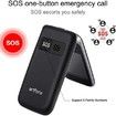 4G Volte Senior Cellphone Dual Screen Flip Phones one click SOS Big Button Pocket Senior Mobile Phone HD Screen Flashlight Loud Sound 5900mAh