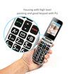 4G Volte Senior Cellphone Dual Screen Flip Phones one click SOS Big Button Pocket Senior Mobile Phone HD Screen Flashlight Loud Sound 5900mAh