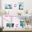 WiFi Digital Photo Frame 10.1 Inch Smart Touchscreen Auto-Rotate HD IPS Display Family Picture Wall Mount