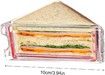 Sandwich Container Reusable Detachable Easy Clean Leak Proof Food Storage Portable Lunch Box BPA Free Eco-Friendly Snack Carrier Picnic Travel