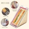 Sandwich Container Reusable Detachable Easy Clean Leak Proof Food Storage Portable Lunch Box BPA Free Eco-Friendly Snack Carrier Picnic Travel