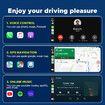 2 in 1 Wireless Carplay Adapter for Android Auto Adapter, Convert Wired CarPlay to Wireless CarPlay, Quick Auto Reconnect, Type-C/USB, Plug & Play