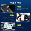 2 in 1 Wireless Carplay Adapter for Android Auto Adapter, Convert Wired CarPlay to Wireless CarPlay, Quick Auto Reconnect, Type-C/USB, Plug & Play