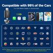 2 in 1 Wireless Carplay Adapter for Android Auto Adapter, Convert Wired CarPlay to Wireless CarPlay, Quick Auto Reconnect, Type-C/USB, Plug & Play