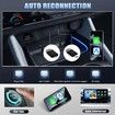 2 in 1 Wireless Carplay Adapter for Android Auto Adapter, Convert Wired CarPlay to Wireless CarPlay, Quick Auto Reconnect, Type-C/USB, Plug & Play