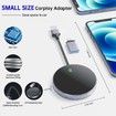2 in 1 Wireless Carplay Adapter for iOS&Android Auto,Wired to Wireless Carplay,Plug & Play for OEM Wired Carplay,Online Update