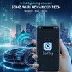 2 in 1 Wireless Carplay Adapter for iOS&Android Auto,Wired to Wireless Carplay,Plug & Play for OEM Wired Carplay,Online Update