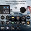 2 in 1 Wireless Carplay Adapter for iOS&Android Auto,Wired to Wireless Carplay,Plug & Play for OEM Wired Carplay,Online Update