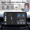 2 in 1 Wireless Carplay Adapter for iOS&Android Auto,Wired to Wireless Carplay,Plug & Play for OEM Wired Carplay,Online Update