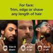 Replacement OneBlade 360 Blades Philips Norelco Electric Shaver Trimmer 2Pcs QP440/80 Precision Grooming Face Body for Men