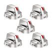 5Pcs DG6400473A Top Burner Control Dial Knob Range Oven Replacement Compatible with Samsung Range Oven Gas Stove Knob NX58F5700WS NX58H5600SS NX58H5650WS NX58J7750SS NX58M6850SS, 5pcs