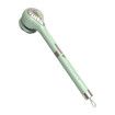 Electric Body Brush with 6 Large Brush Heads, Rechargeable Shower Brush with Long Handle, 3 Gear Setting Deep Cleansing Bath Brush for Back, Green
