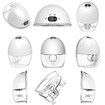 Hands-Free Breast Pump, Portable Electric Breast Pump with 3 Modes and 9 Levels, LCD Display, Rechargeable Memory Function with Massage and Pumping Mode, 1 Pack