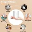 Electric Heating with Adjustable Temperature Control, Smart Milk Warmer Portable Multi-Functional Wireless Milk Warmer for Travel and Outdoor (Not Including Bottles)