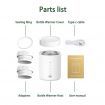 Electric Heating with Adjustable Temperature Control, Smart Milk Warmer Portable Multi-Functional Wireless Milk Warmer for Travel and Outdoor (Not Including Bottles)