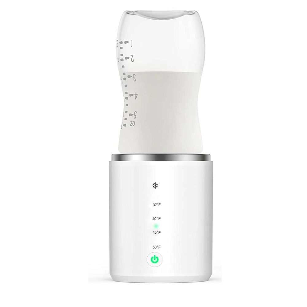 Electric Heating with Adjustable Temperature Control, Smart Milk Warmer Portable Multi-Functional Wireless Milk Warmer for Travel and Outdoor (Not Including Bottles)