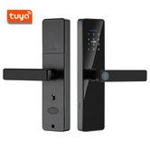 Lock Smart Handle Fingerprint Door Tuya Keypad Card Digital Security Home Entry Safety Security Access Gadget