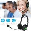USB Headset with Microphone Noise Cancelling Stereo Wired Audio Control for Laptop PC Work From Home Office