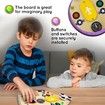 Montessori Busy Board for Kids, Wooden Educational Toy with Lights, Switches, Compass, Relay, Spinner, Sensory Board, Motor Skills Learning Activities