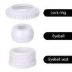 2 Pcs Pool Jet Nozzles, 3/4 inch Directional Flow Eyeball Inlet Jet, Swimming Pool Return Jet Replacement Parts Fittings Spa with 1-1/2 Inch MIP Thread Pool Accessories for Cleaning