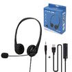 Wired PC Headset with Noise Cancelling Mics USB Teaching Office Home Network Class Student Education