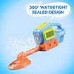 Bubble Gun Machine Electric Lawn Mower Blower Toddler Toy Automatic Outdoor Garden Kids Play Game with Solution Sound Light