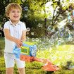 Bubble Gun Machine Electric Lawn Mower Blower Toddler Toy Automatic Outdoor Garden Kids Play Game with Solution Sound Light