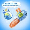 Bubble Gun Machine Electric Chainsaw Blower Toddler Toy Automatic Outdoor Garden Kids Play Game with Solution Sound Light
