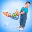 Bubble Gun Machine Electric Chainsaw Blower Toddler Toy Automatic Outdoor Garden Kids Play Game with Solution Sound Light