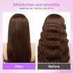Cordless Hair Straightener Brush with 3 Setting LED Temperature Display Electric Negative Ions Ceramic Hot Comb 360 Anti-Scald Color Black
