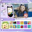 Kids Smart Phone Toy with Touchscreen Dual Camera Music Learning Educational Christmas Birthday Gifts Age 3+ Purple
