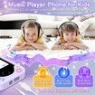 Kids Smart Phone Toy with Touchscreen Dual Camera Music Learning Educational Christmas Birthday Gifts Age 3+ Purple