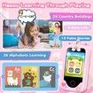 Kids Smart Phone Toy with Touchscreen Dual Camera Music Learning Educational Christmas Birthday Gifts Age 3+ Pink