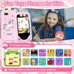 Kids Smart Phone Toy with Touchscreen Dual Camera Music Learning Educational Christmas Birthday Gifts Age 3+ Pink