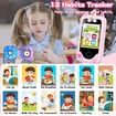 Kids Smart Phone Toy with Touchscreen Dual Camera Music Learning Educational Christmas Birthday Gifts Age 3+ Pink