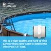 2Pcs Pool Split Hose Connector Compatible with Intex Coleman Swimming Pump 1.5 Inch Pool Hose Extender with 2 L Rings Gaskets, Coleman&Intex Above Ground Pool Hose Connector Parts