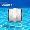 2Pcs Pool Split Hose Connector Compatible with Intex Coleman Swimming Pump 1.5 Inch Pool Hose Extender with 2 L Rings Gaskets, Coleman&Intex Above Ground Pool Hose Connector Parts