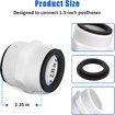2Pcs Pool Split Hose Connector Compatible with Intex Coleman Swimming Pump 1.5 Inch Pool Hose Extender with 2 L Rings Gaskets, Coleman&Intex Above Ground Pool Hose Connector Parts