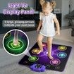 Dance Mat Toys for Kids, Dancing Toys Ages 4 to 12 Year Old Girl Gifts, Light Up 6 Buttons with 6 Game Modes Step Floor Mat, Bluetooth and Built-in Musical Dance Ma