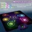 Dance Mat Toys for Kids, Dancing Toys Ages 4 to 12 Year Old Girl Gifts, Light Up 6 Buttons with 6 Game Modes Step Floor Mat, Bluetooth and Built-in Musical Dance Ma