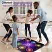 Dance Mat Toys for Kids, Dancing Toys Ages 4 to 12 Year Old Girl Gifts, Light Up 6 Buttons with 6 Game Modes Step Floor Mat, Bluetooth and Built-in Musical Dance Ma